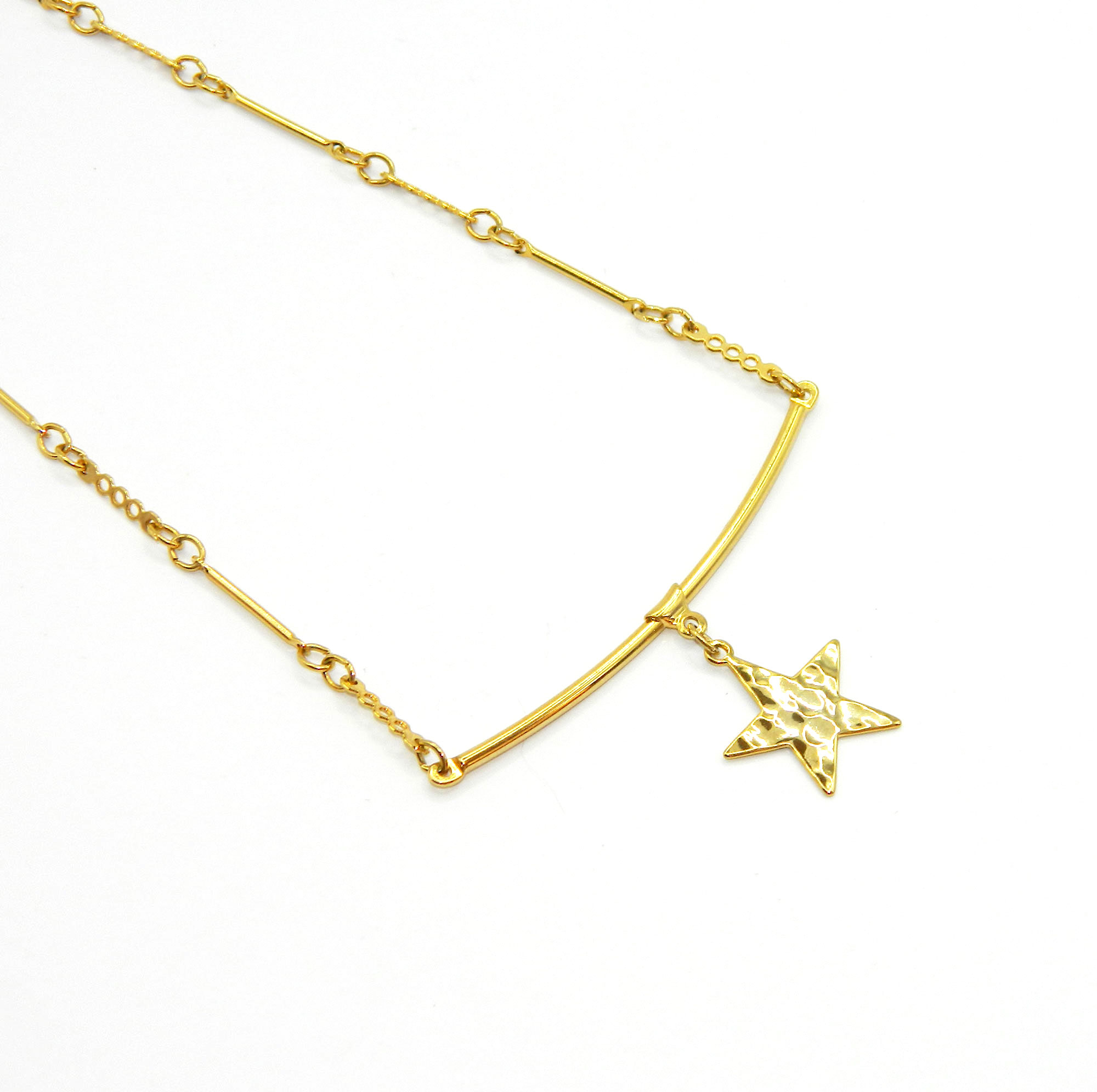 Park Lane gold star pendant necklace