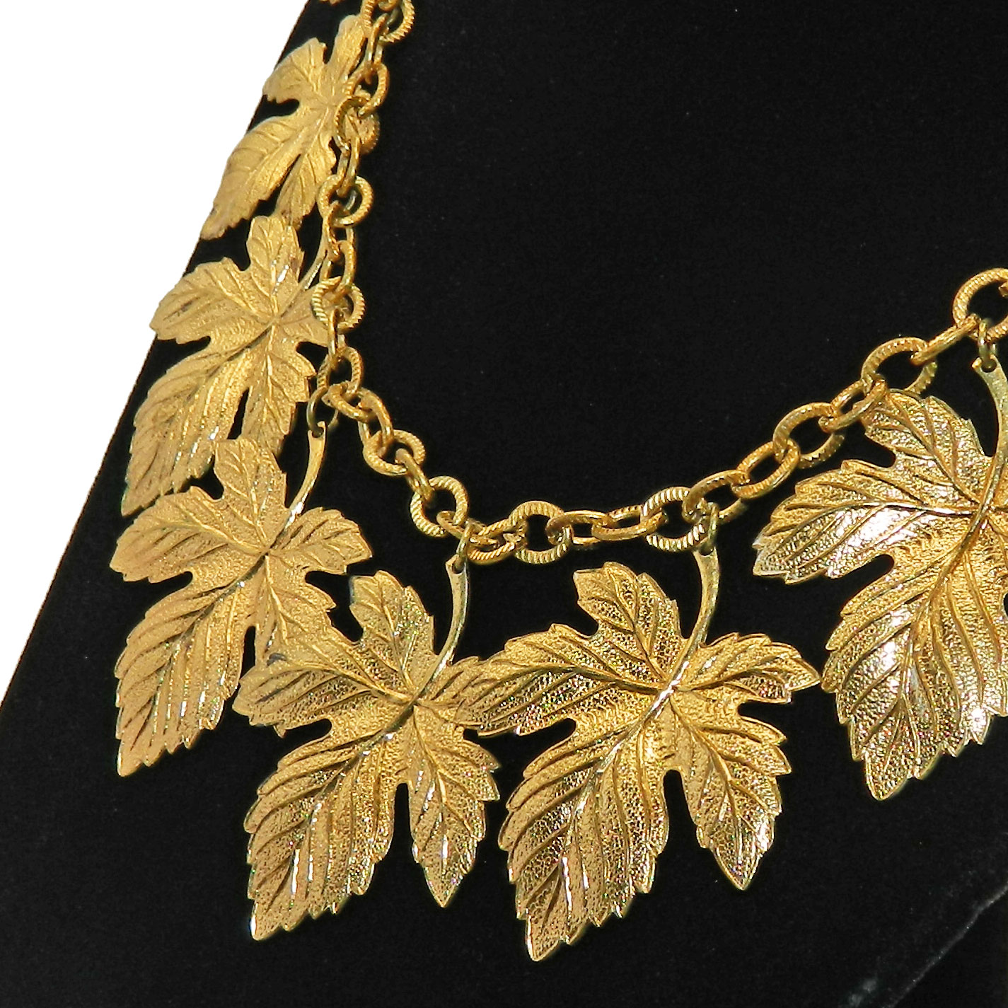 1930s maple leaf necklace