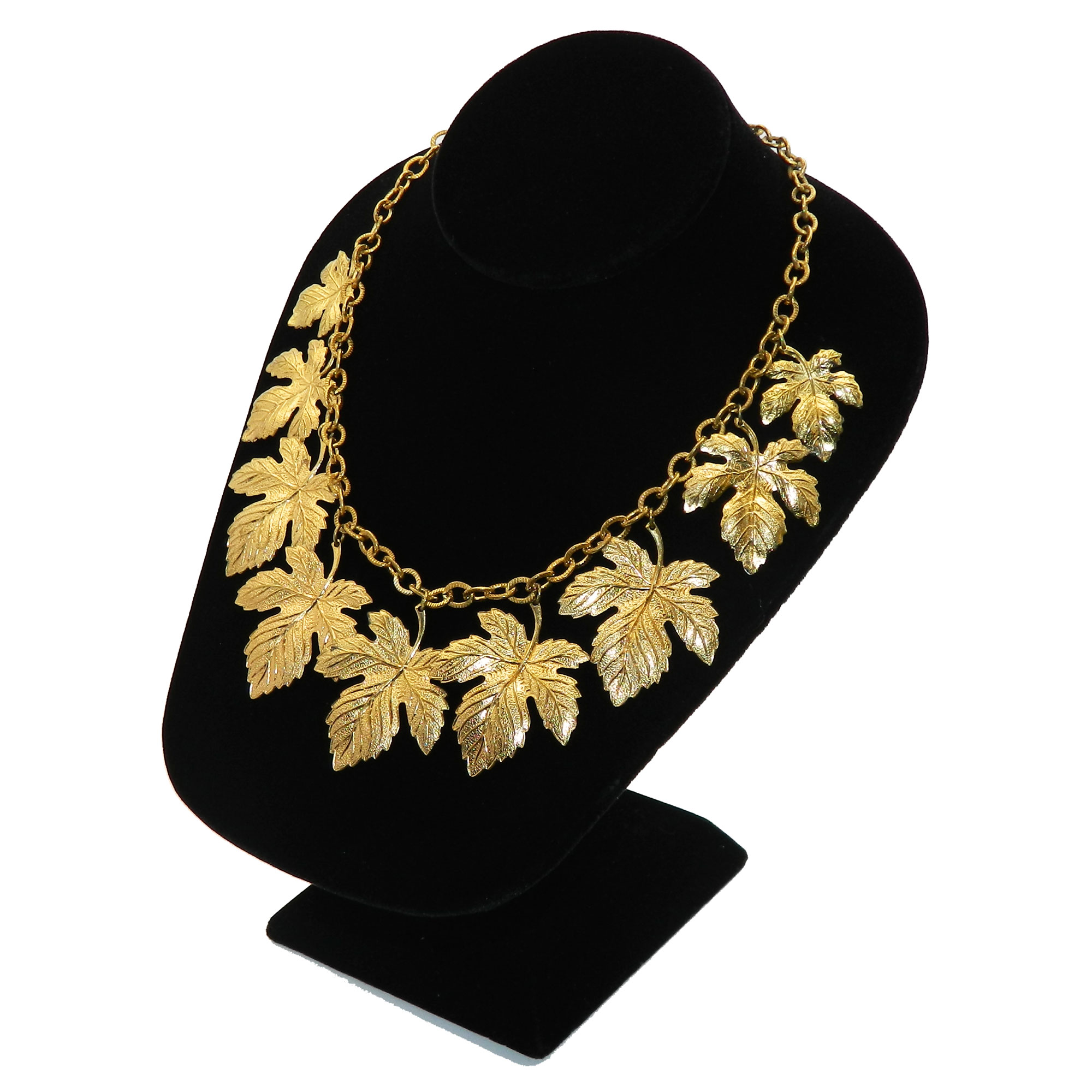 1930s leaf necklace