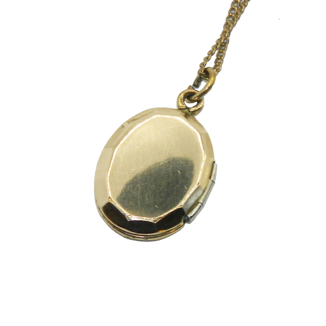 Antique locket pendant necklace