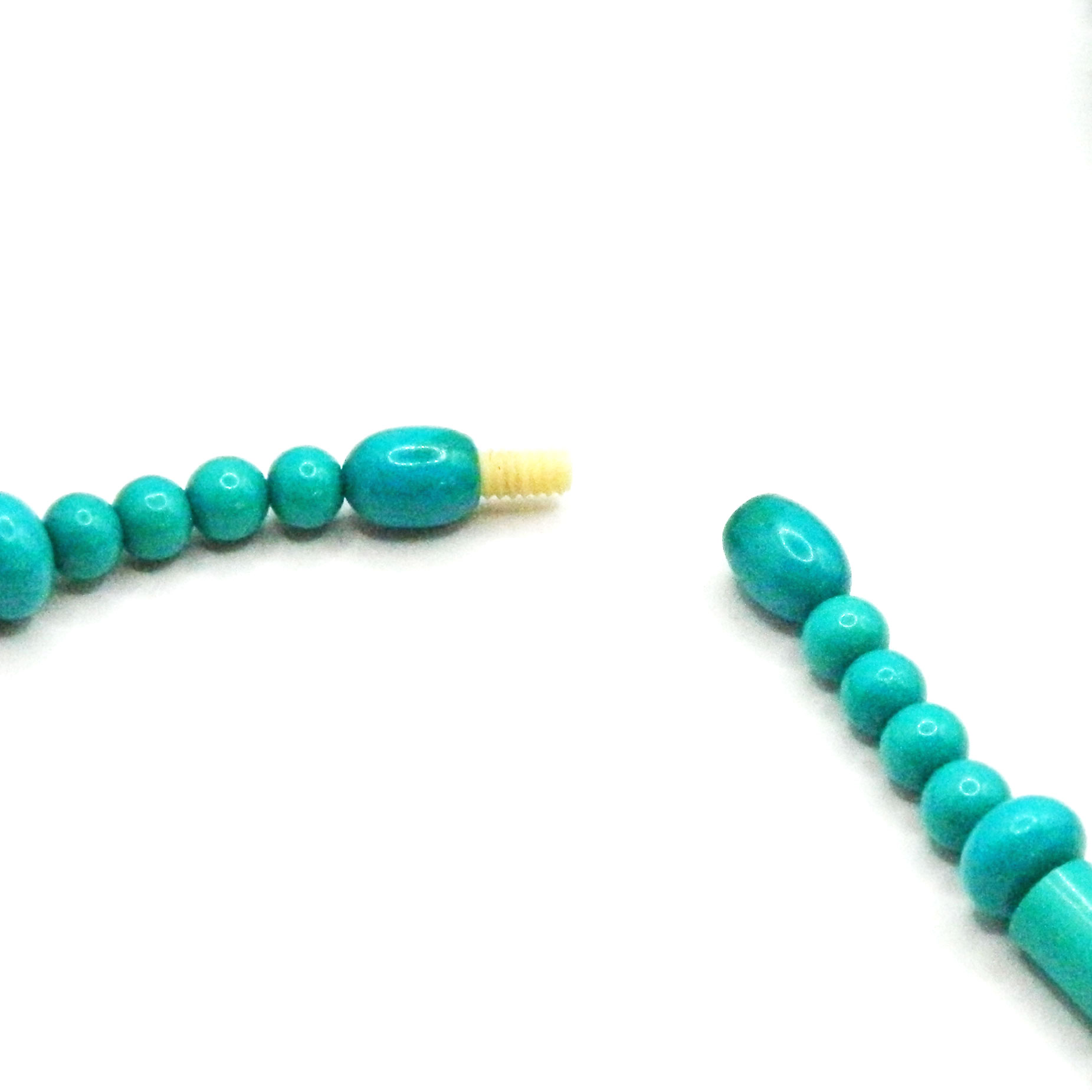 1930s Art Deco celluloid bead necklace