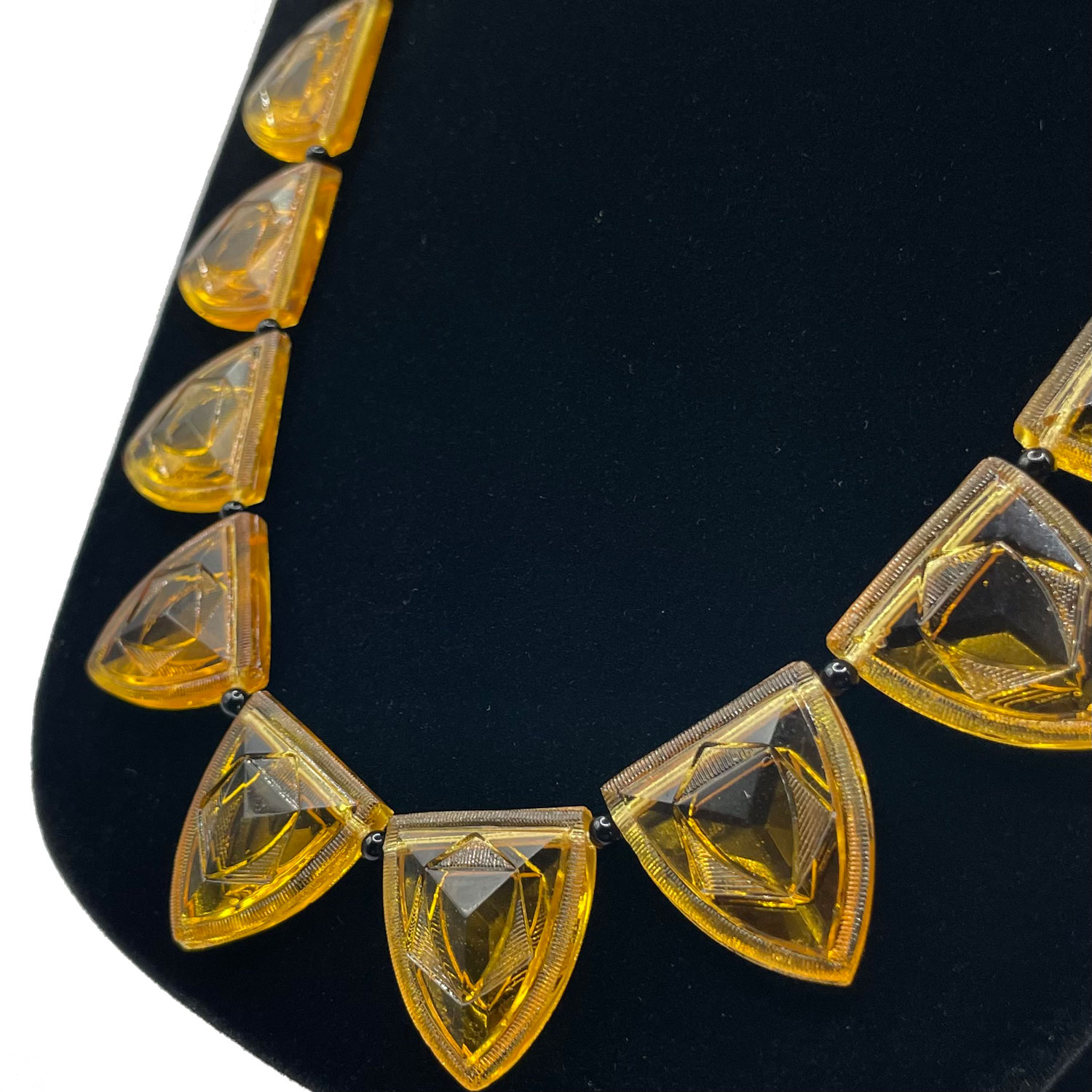 Czechoslovakian glass necklace