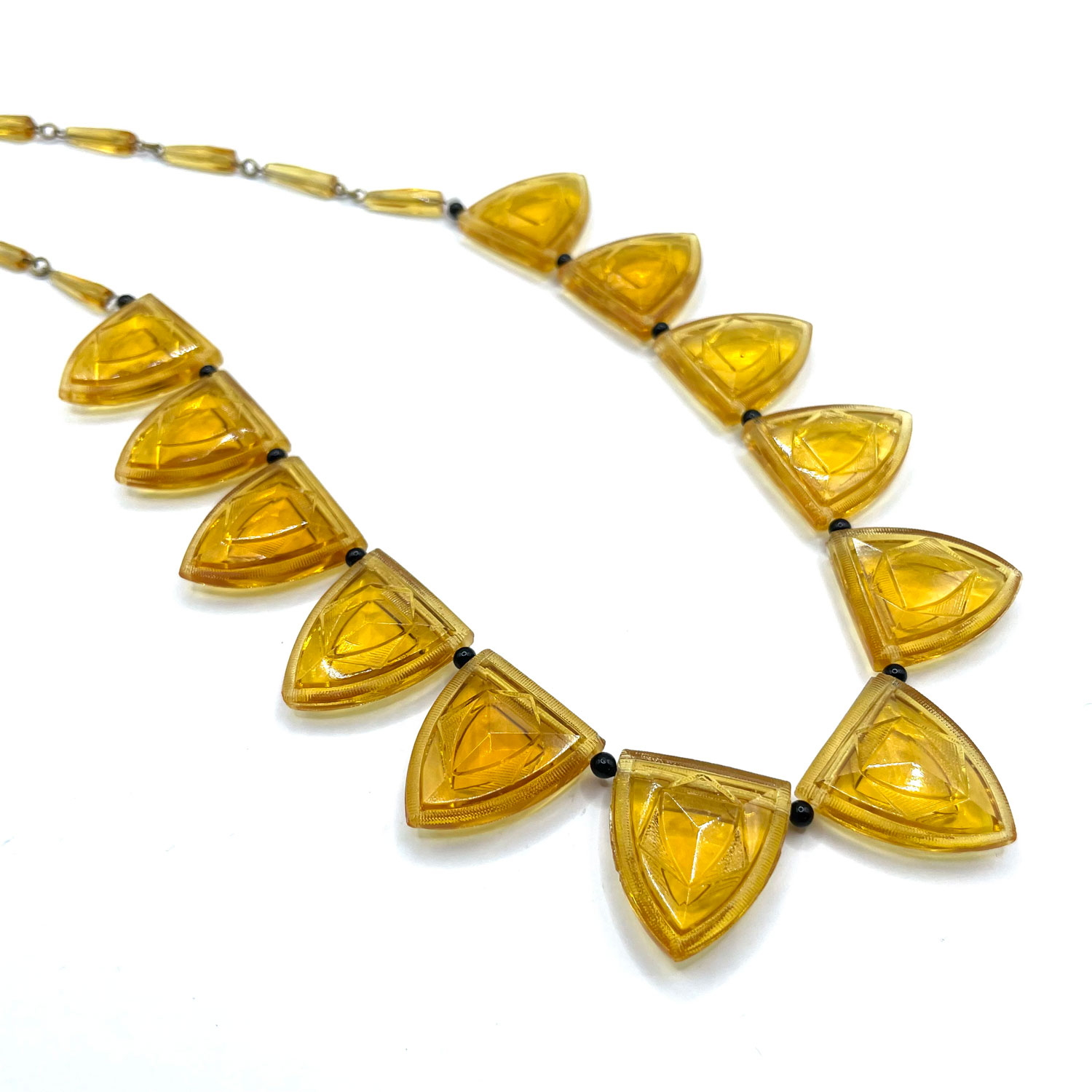 Czechoslovakian glass necklace