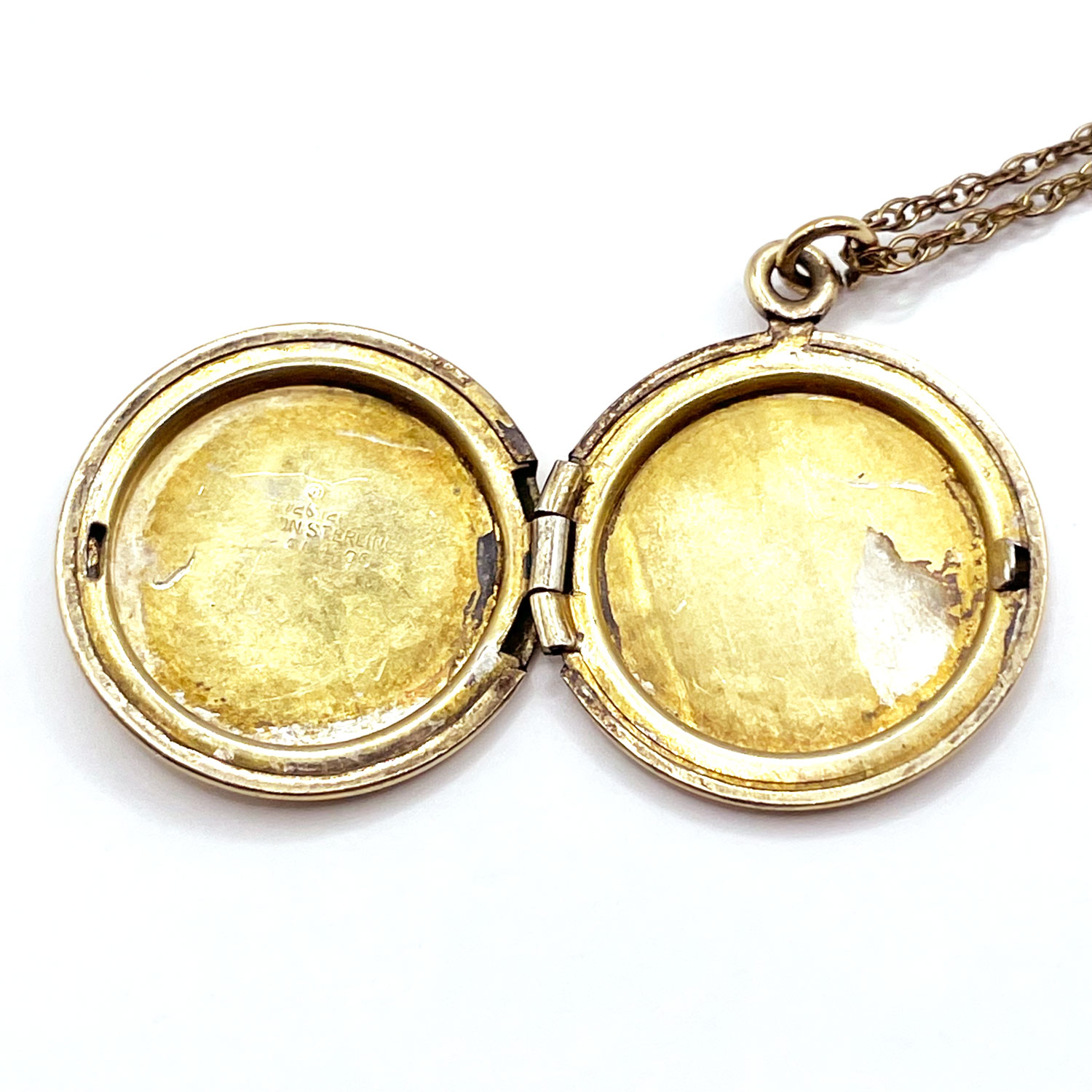 Antique locket pendant necklace