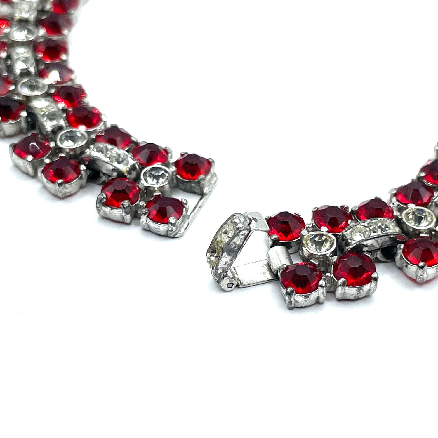 Red rhinestone necklace