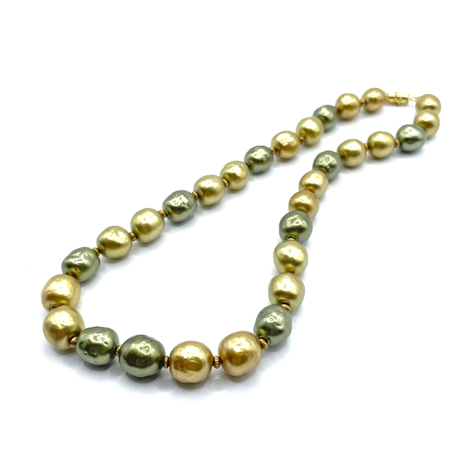 Baroque pearl bead necklace