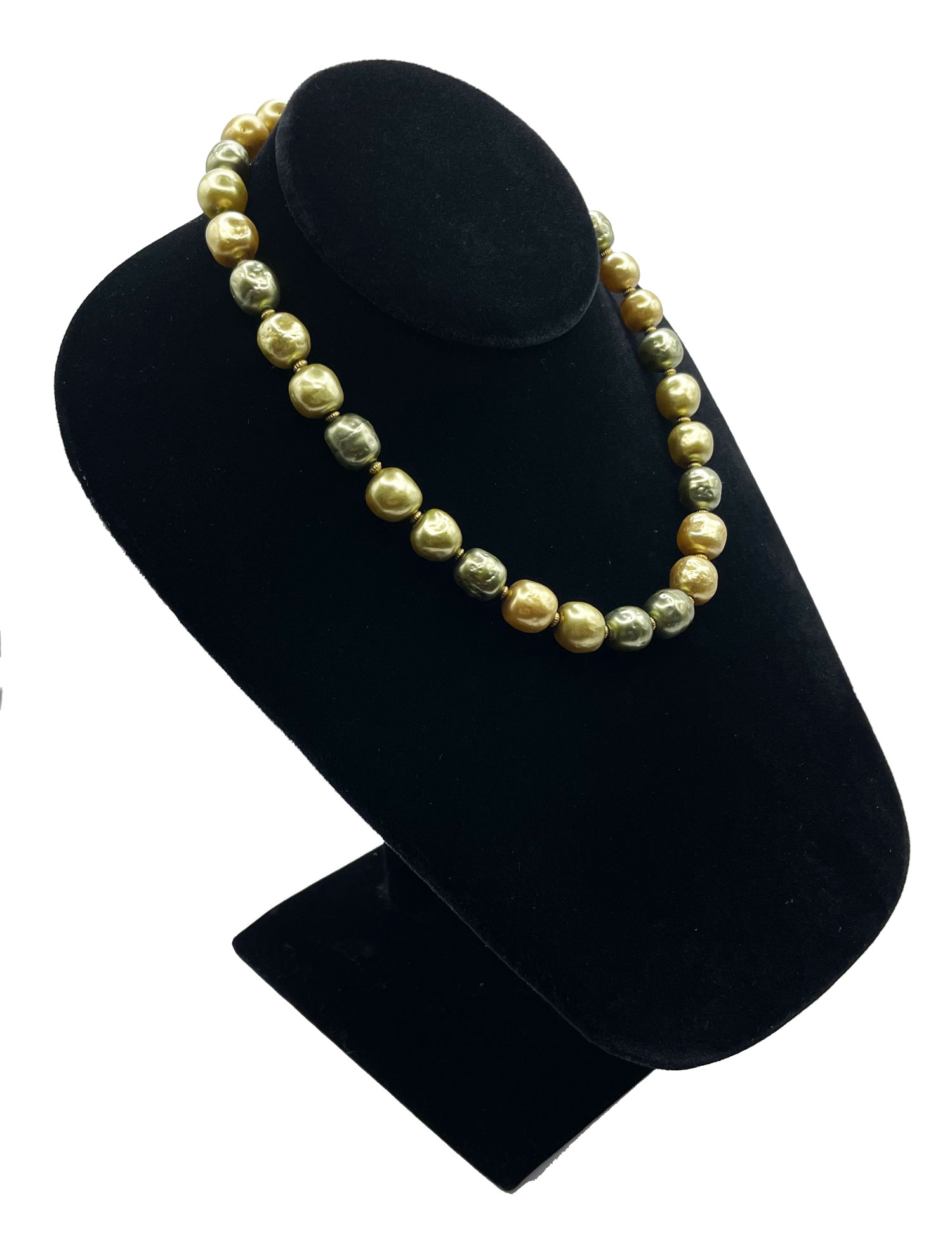 Baroque pearl bead necklace