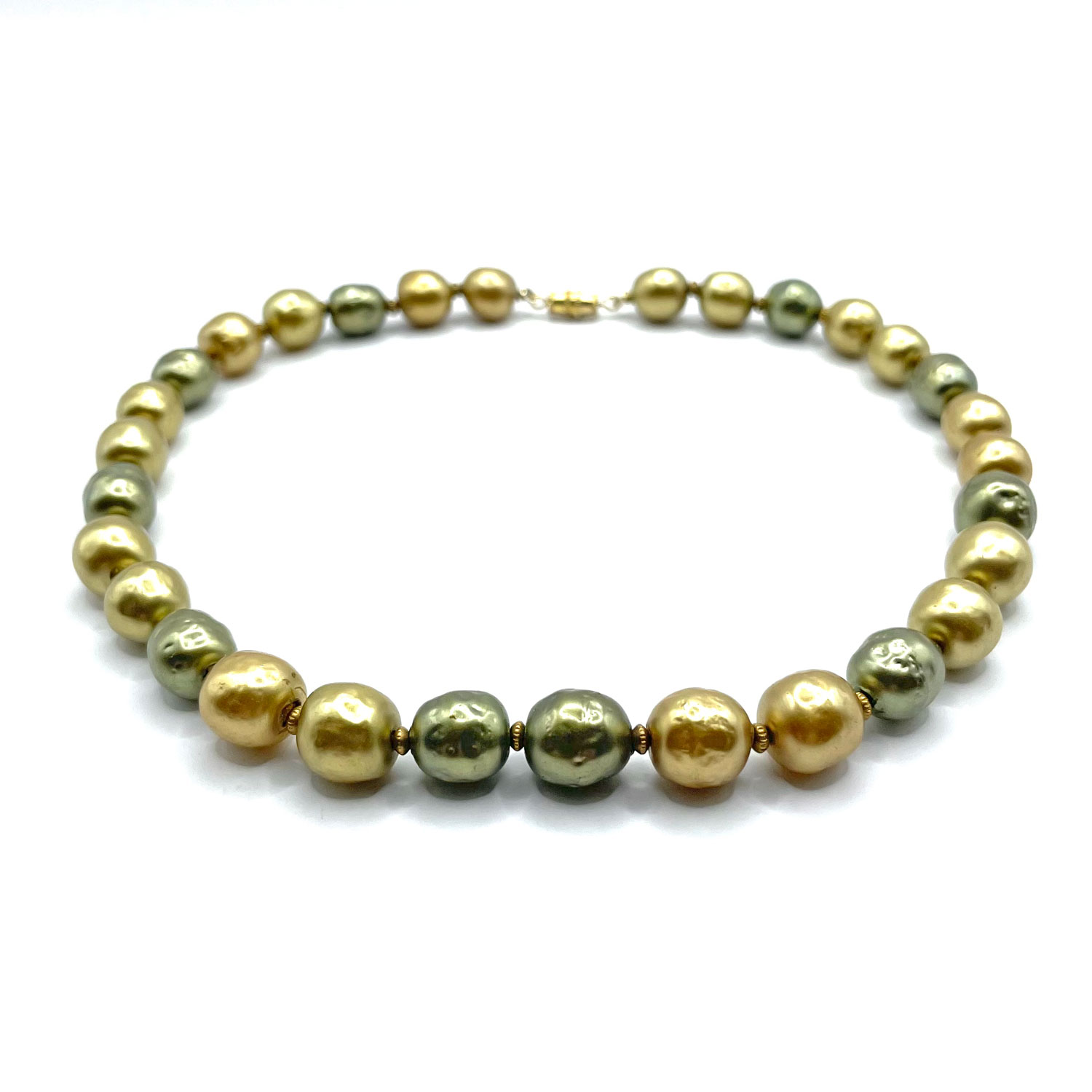 Baroque pearl bead necklace