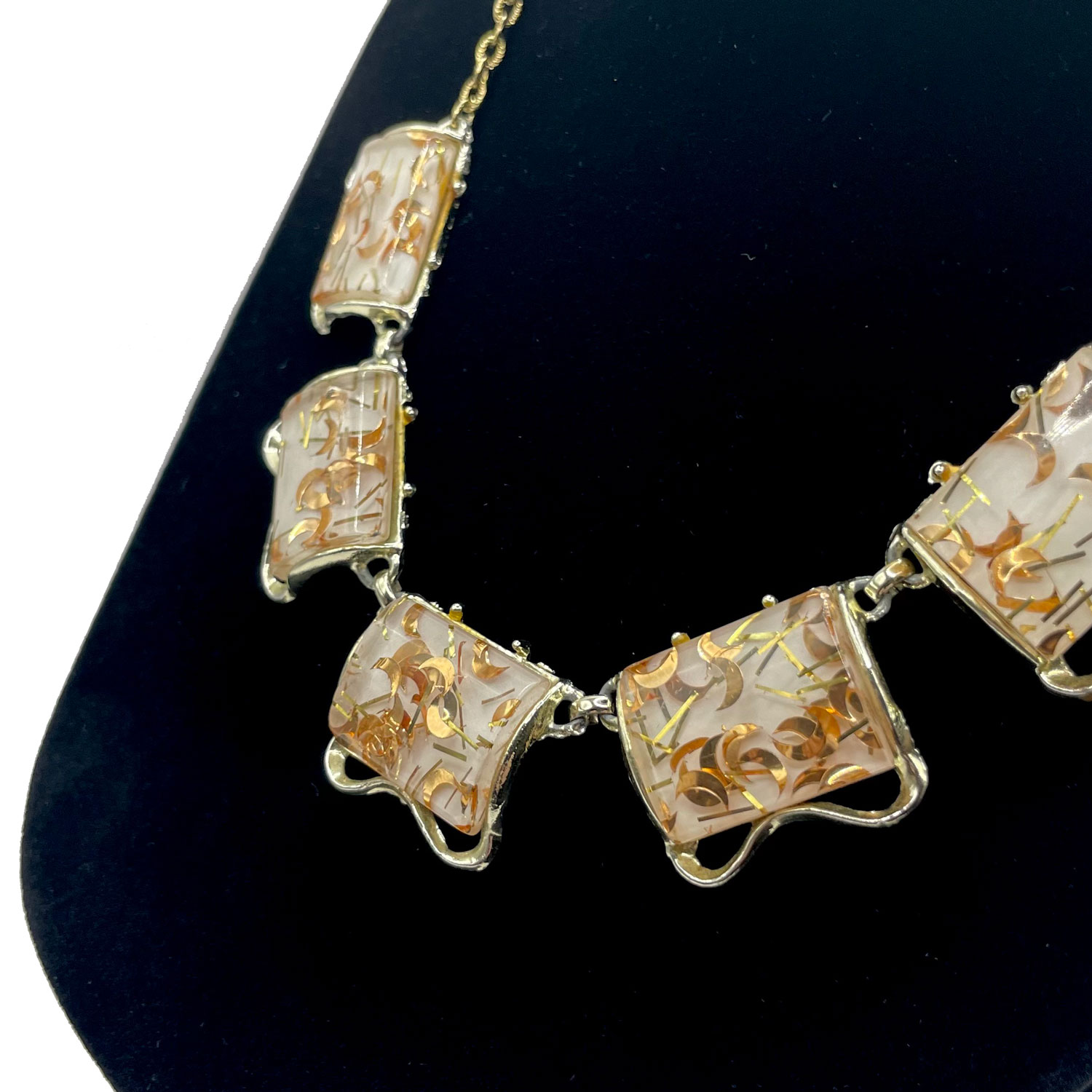 1950s Confetti Lucite Necklace