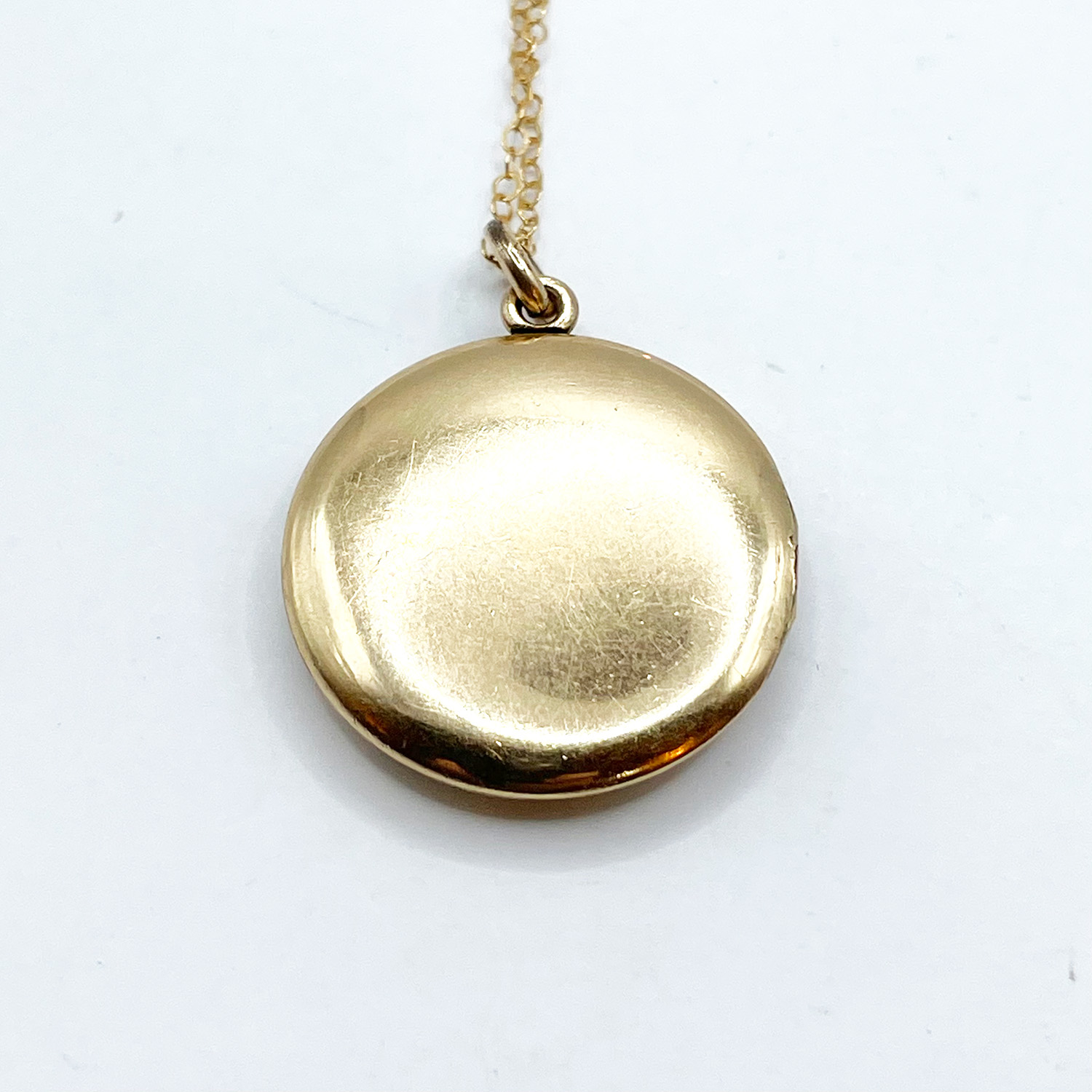 Antique locket pendant necklace