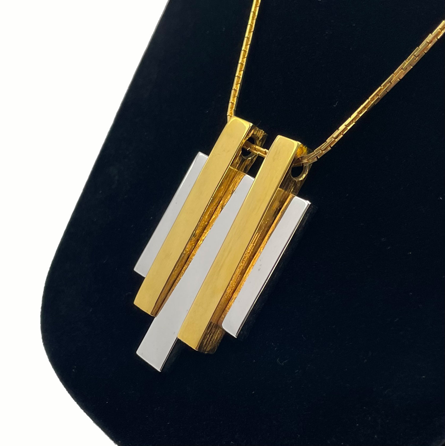 Art Deco revival pendant necklace