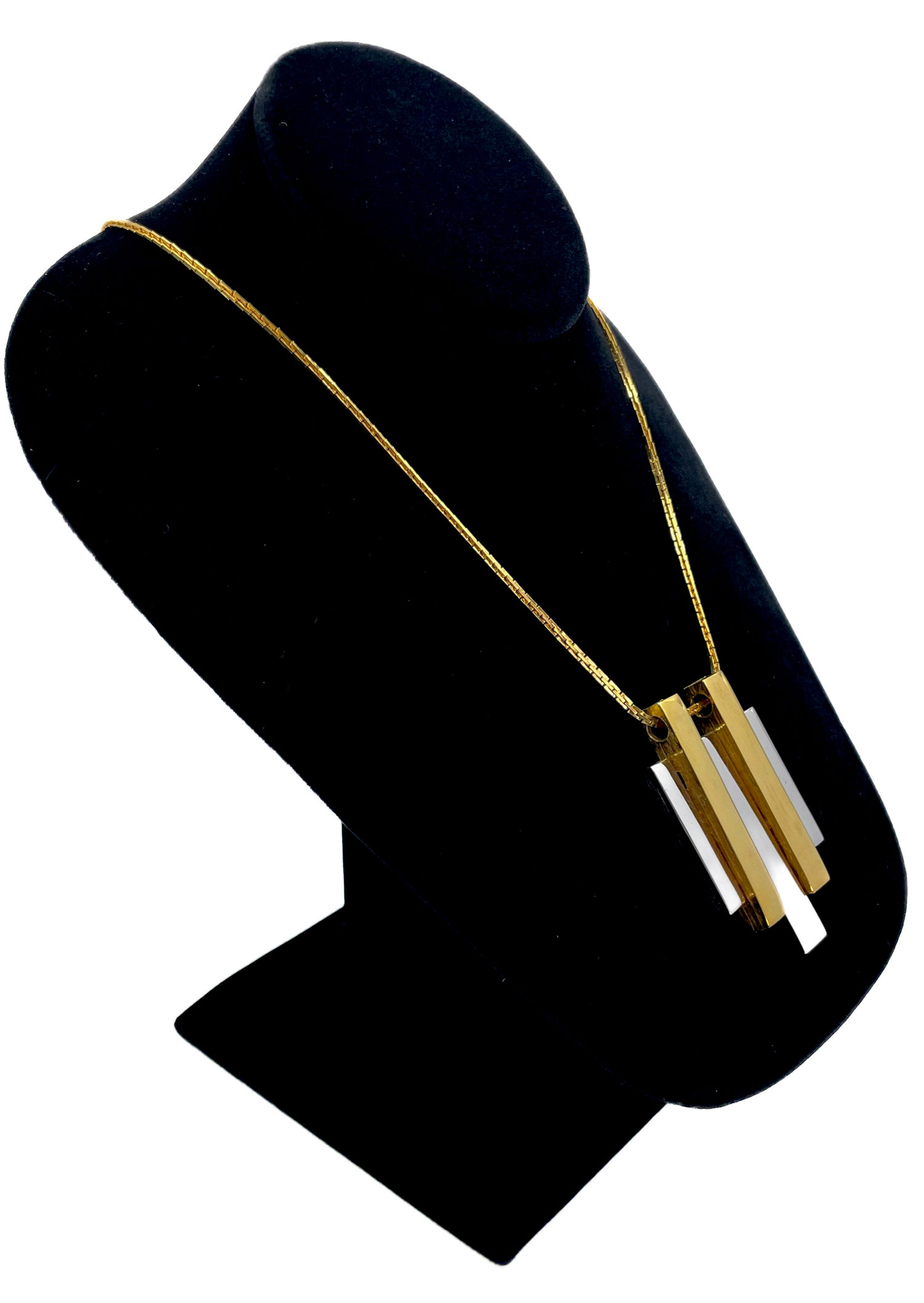 Art Deco revival pendant necklace