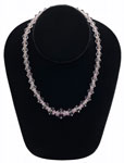 Vintage purple crystal necklace