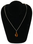 Amber pendant necklace