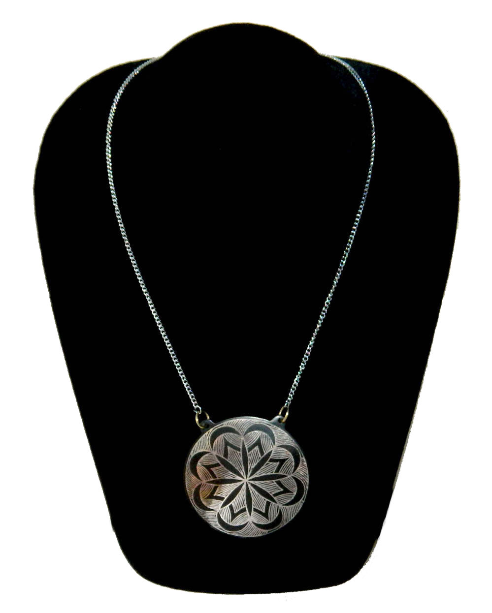 Niello pendant necklace