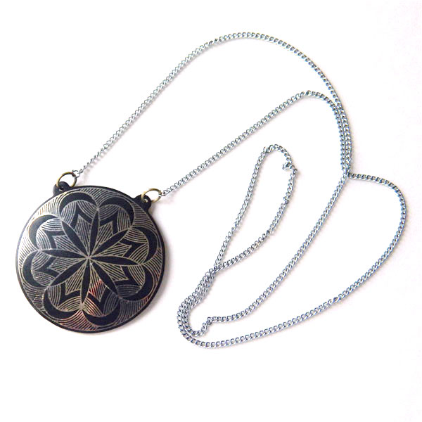 Niello pendant necklace