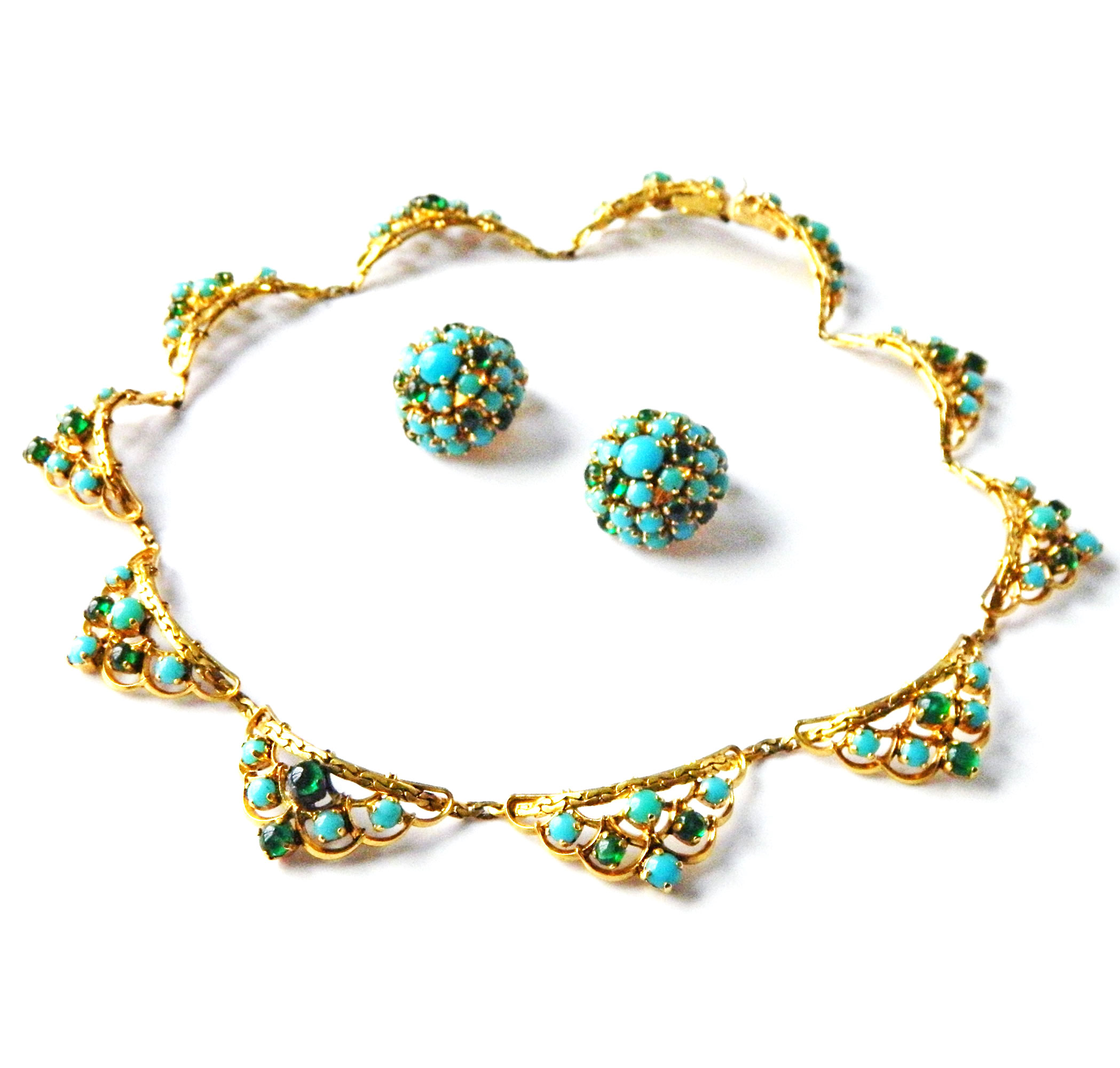 1960s Christian Dior rhinestone necklace set