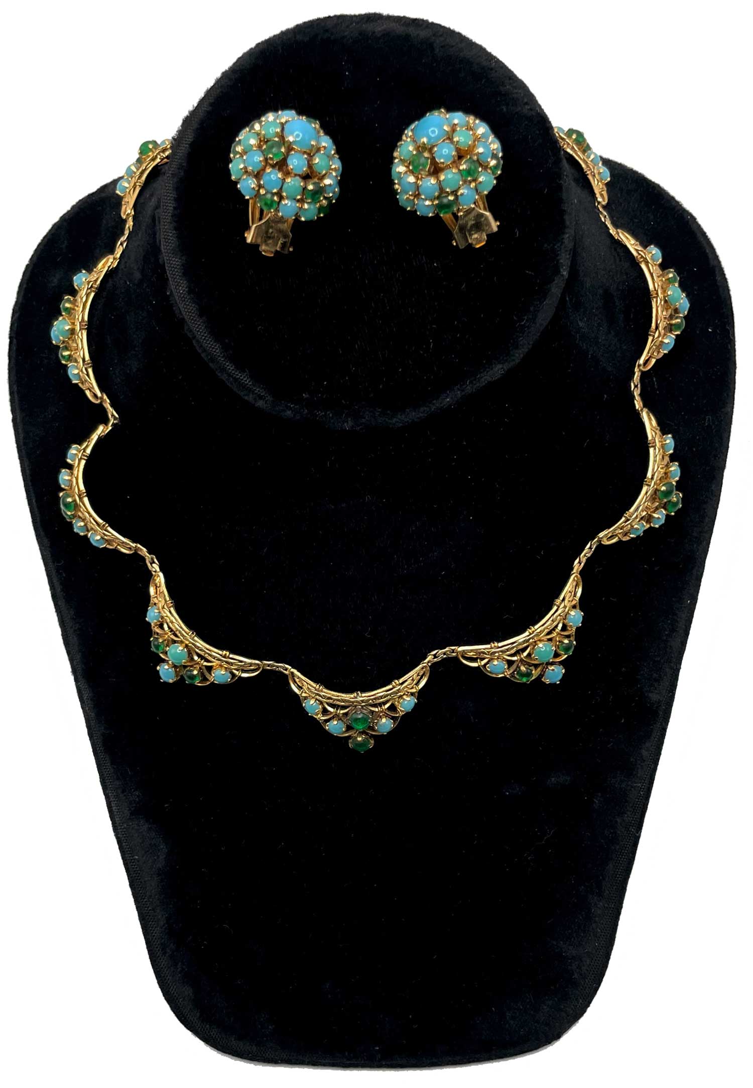 1960s Christian Dior rhinestone necklace set