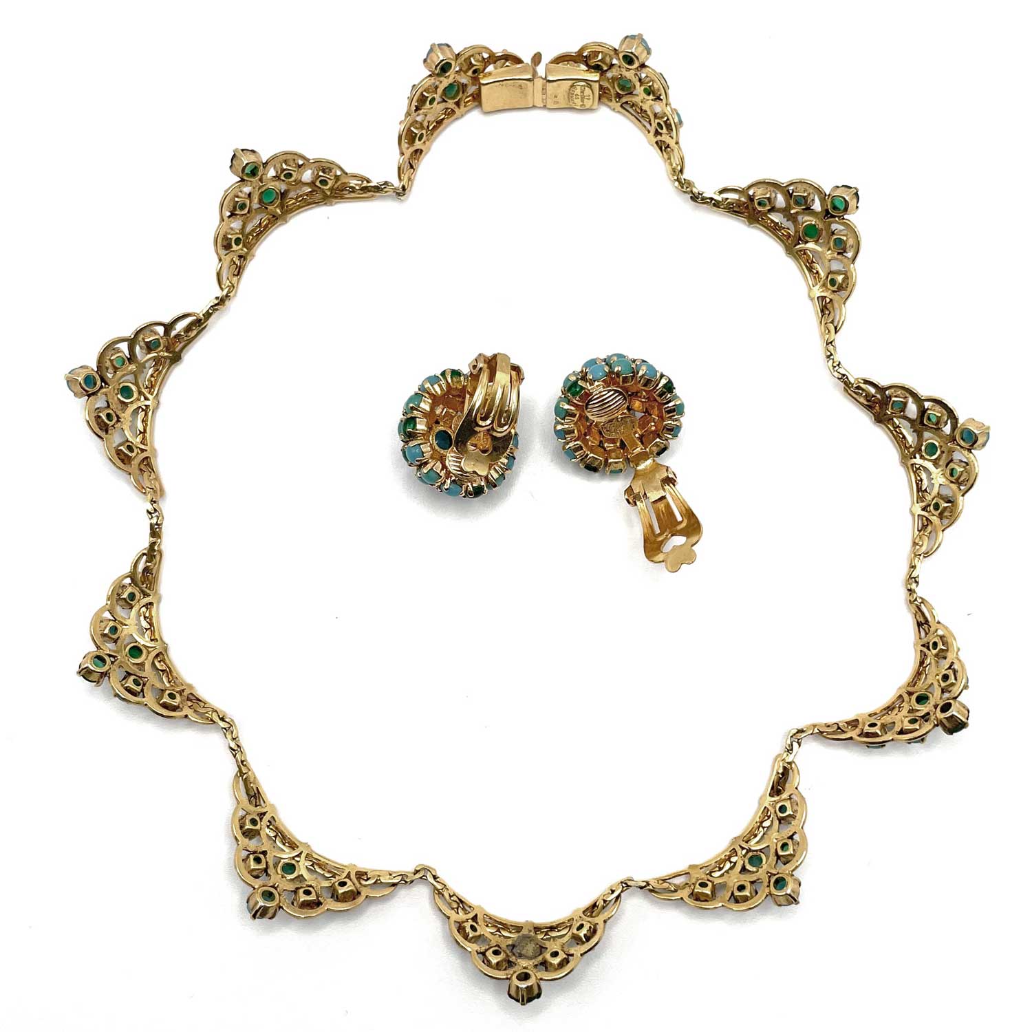 1960s Christian Dior rhinestone necklace set