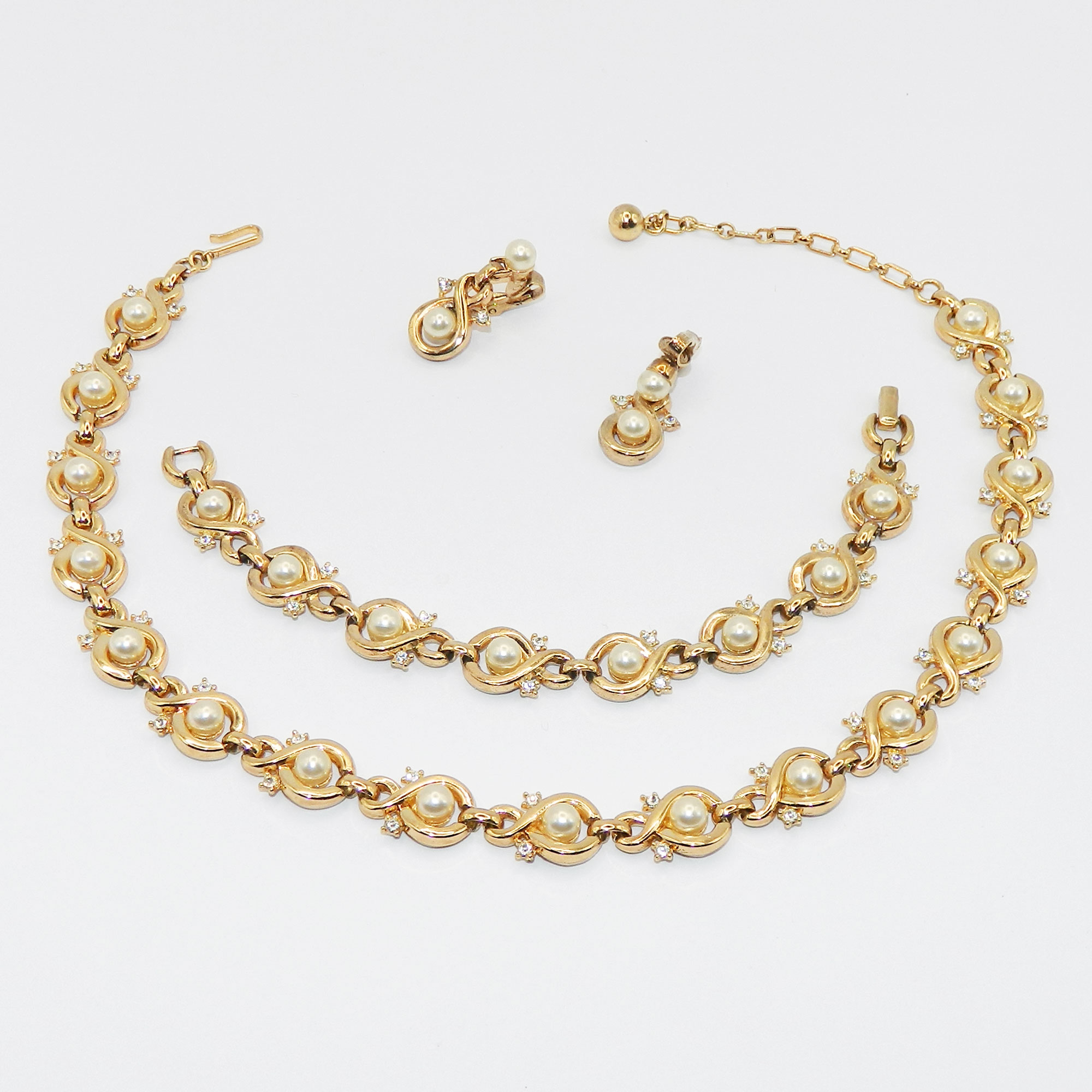 Trifari necklace and earrings set