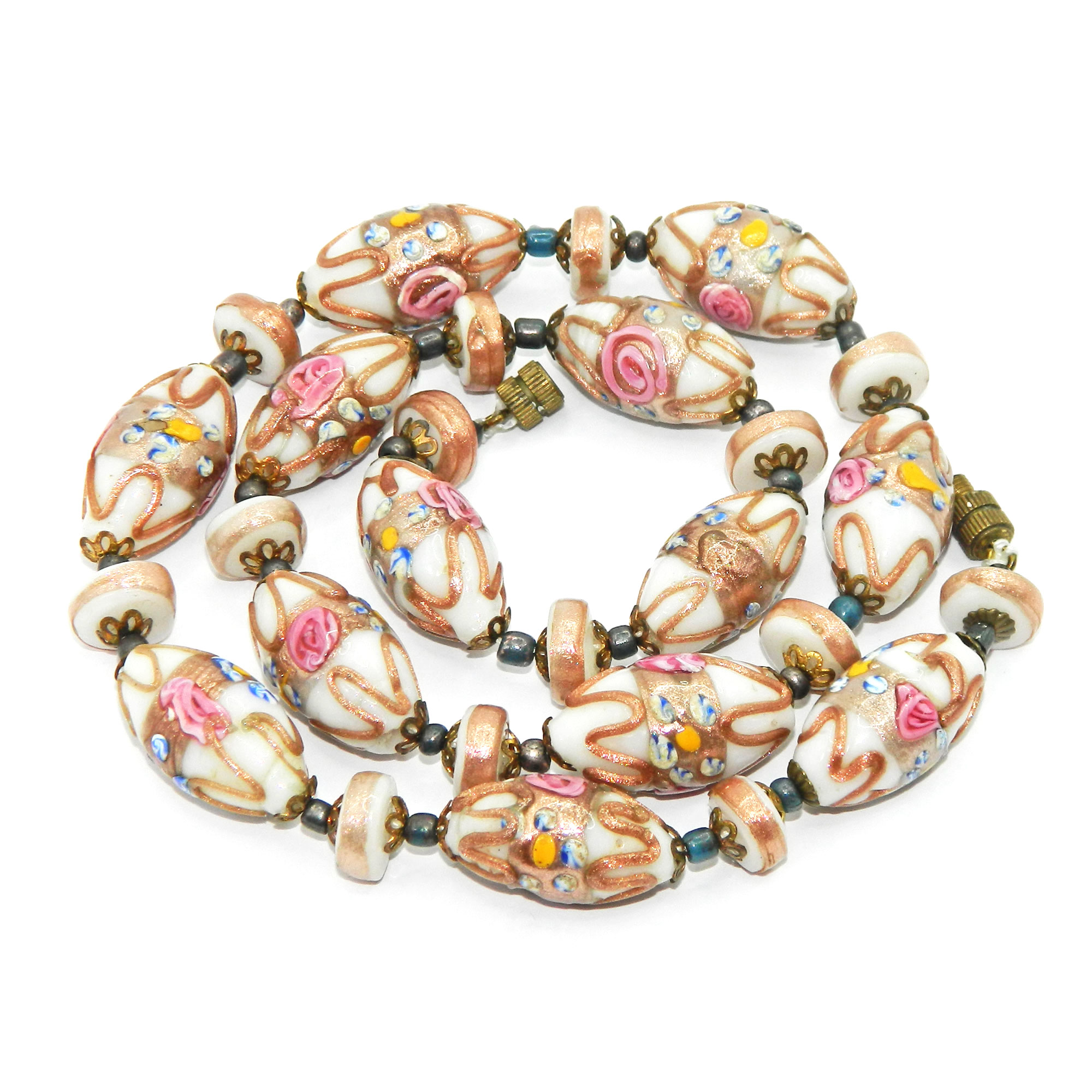 Italian wedding cake bead necklace set