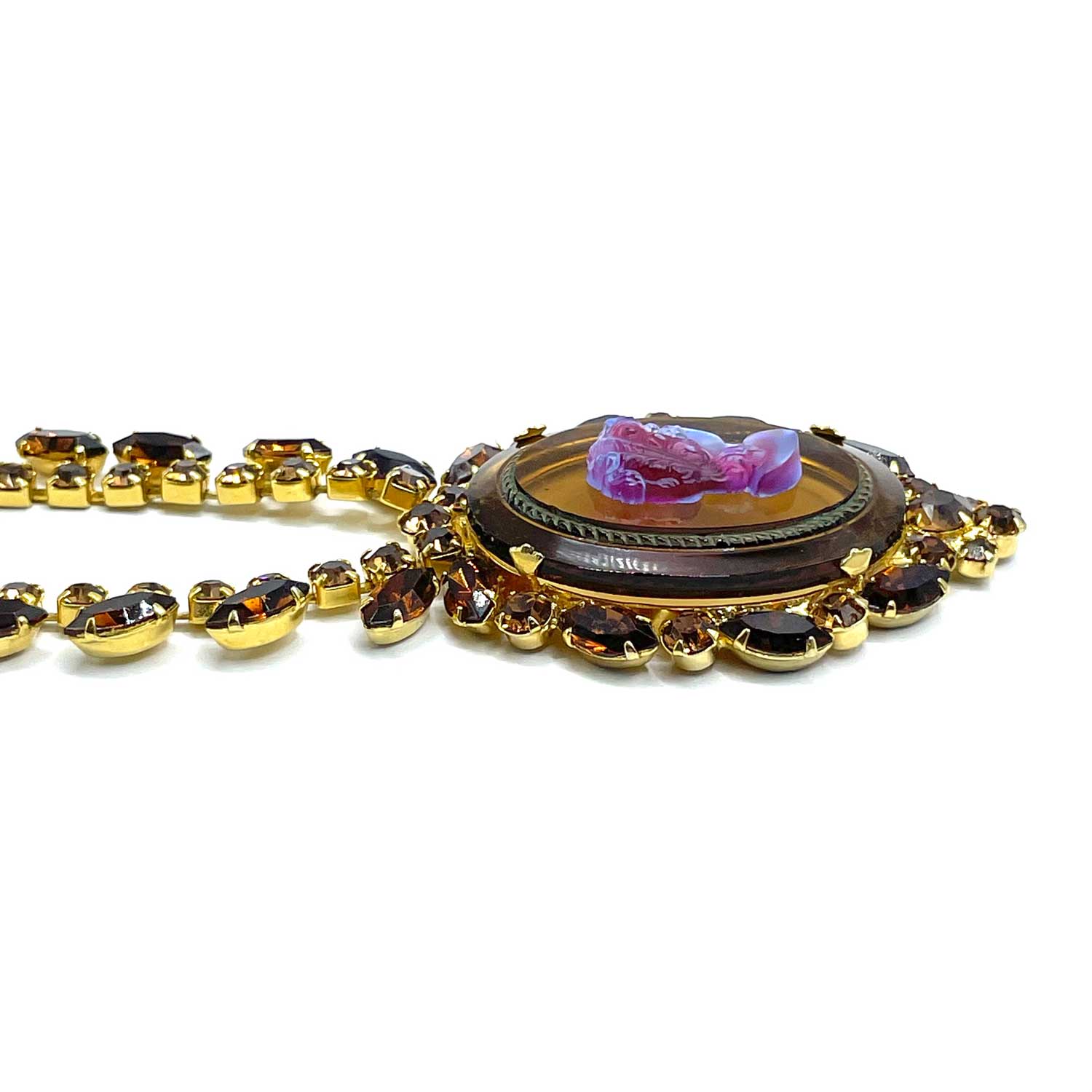 Juliana cameo necklace set