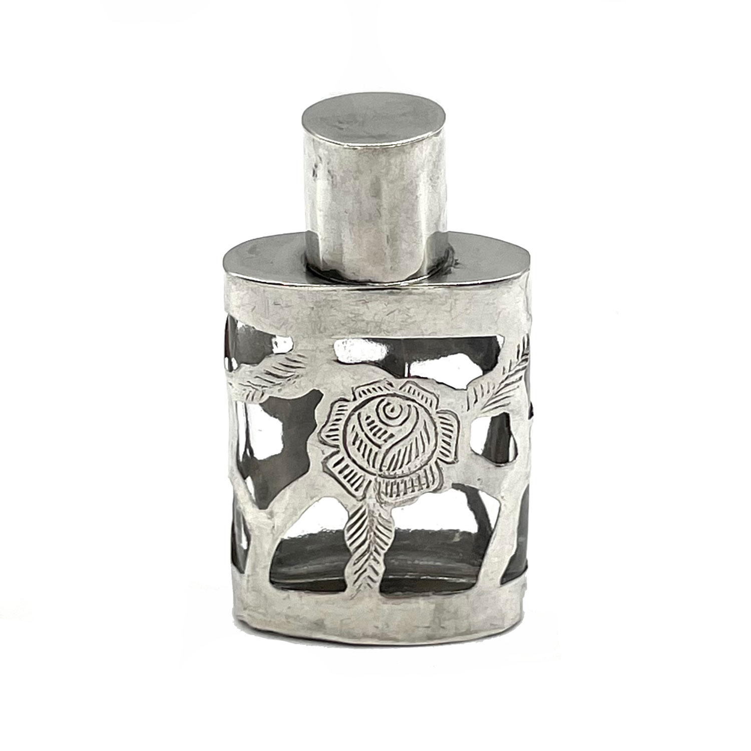 Sterling overlay perfume bottle