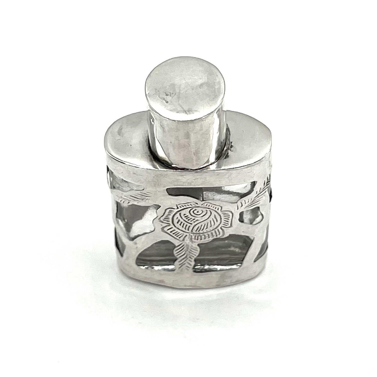 Sterling overlay perfume bottle