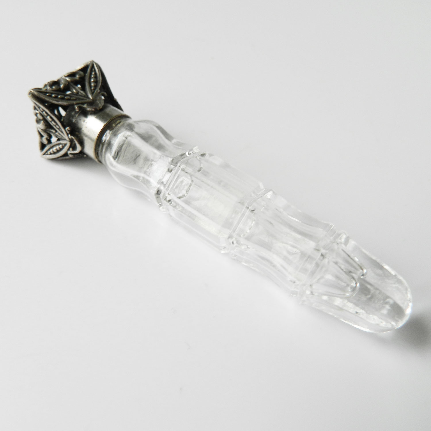 Antique lay flat perfume bottle