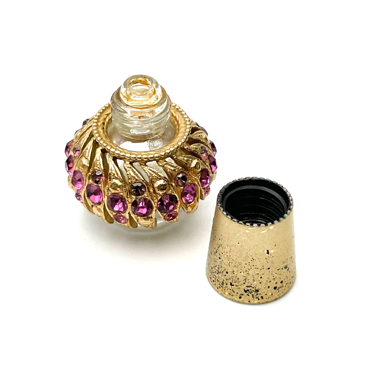 vintage rhinestone perfume bottle