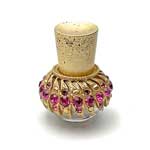 1950s rhinestone perfume bottle