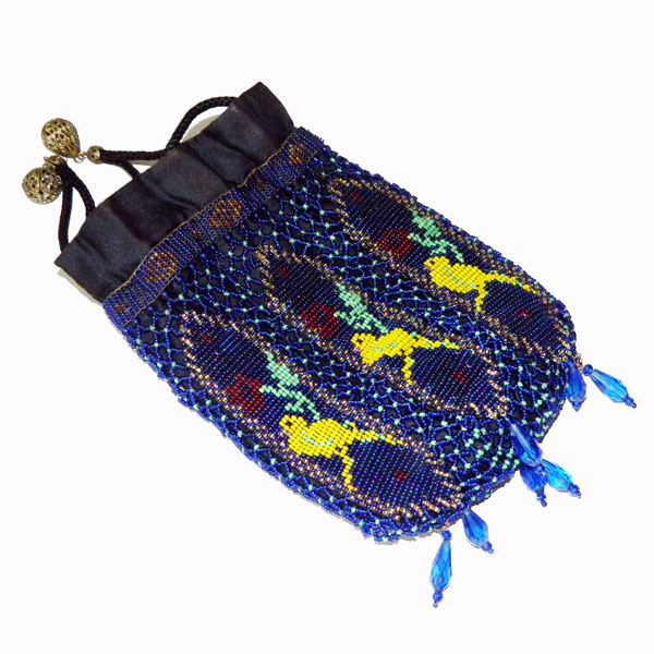 Victorian beaded handbag