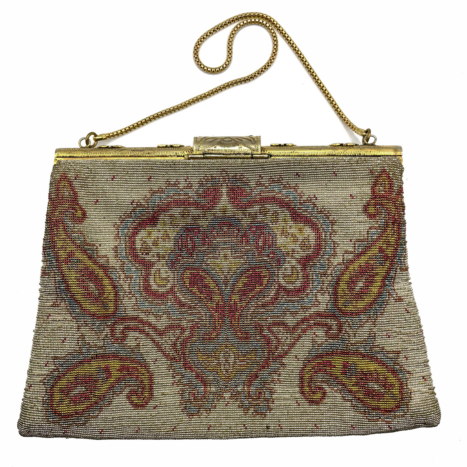 vintage French beaded purse