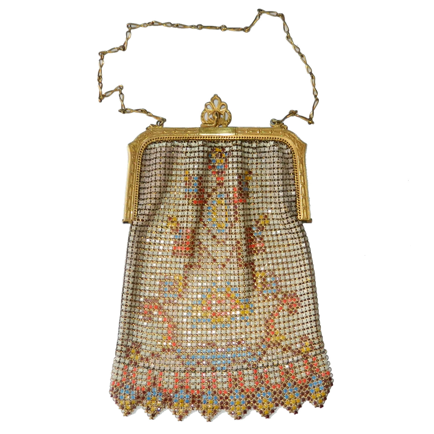 1920's Whiting and Davis mesh handbag