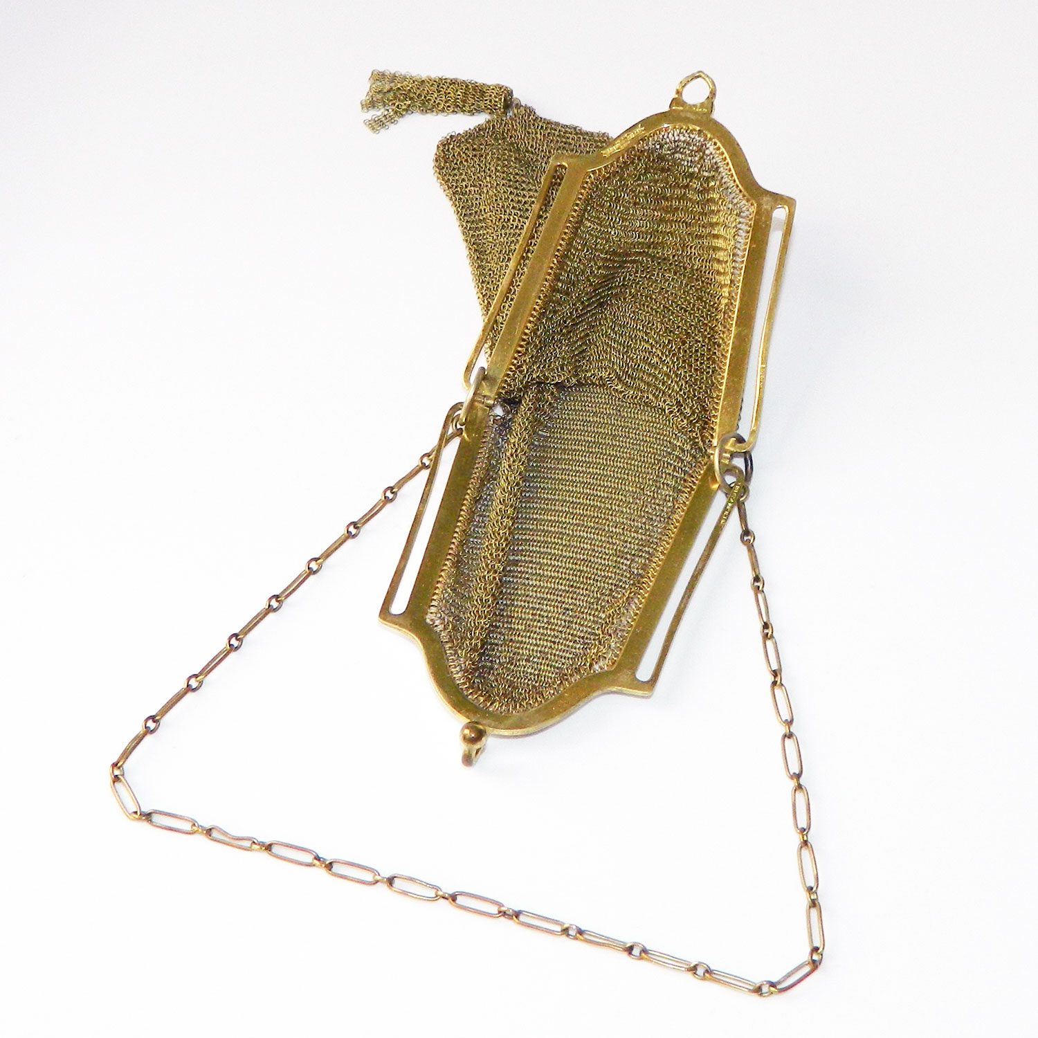 Antique Whiting and Davis mesh handbag
