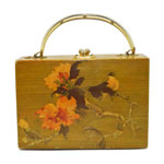 Wooden box handbag