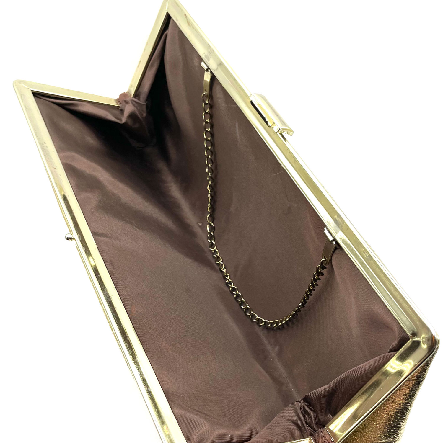 Gold metalic convertable clutch purse