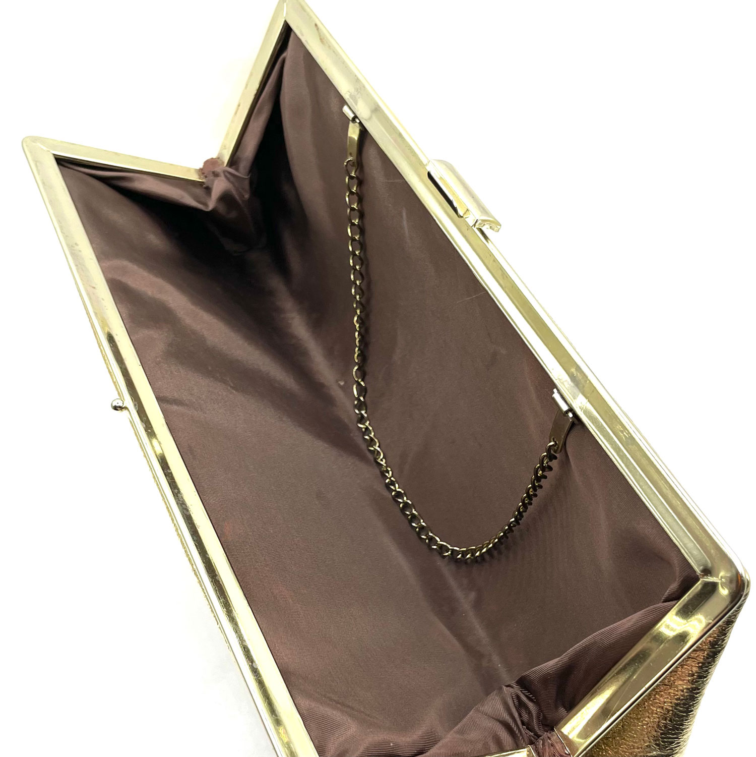 Gold metalic convertable clutch purse