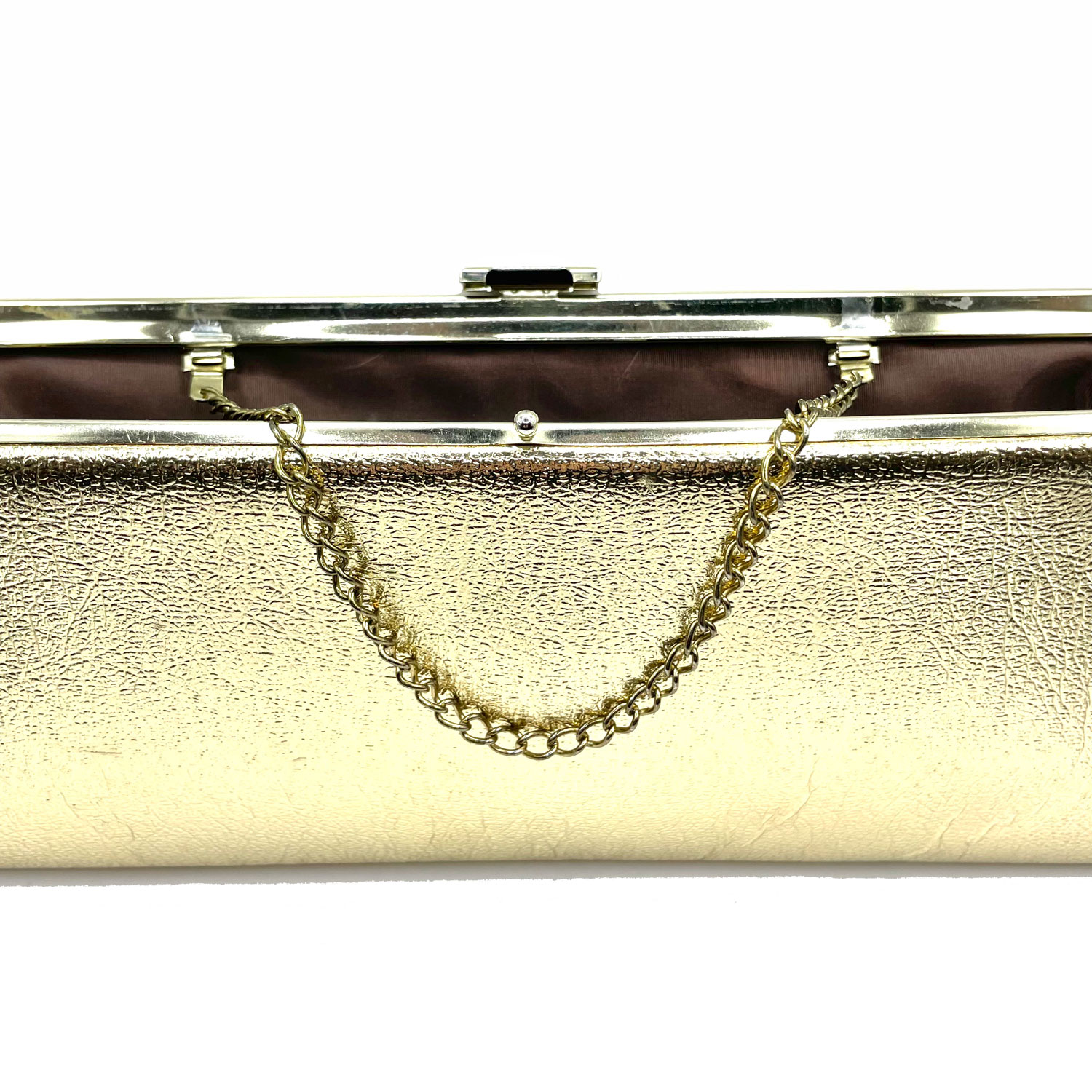 Gold metalic convertable clutch purse