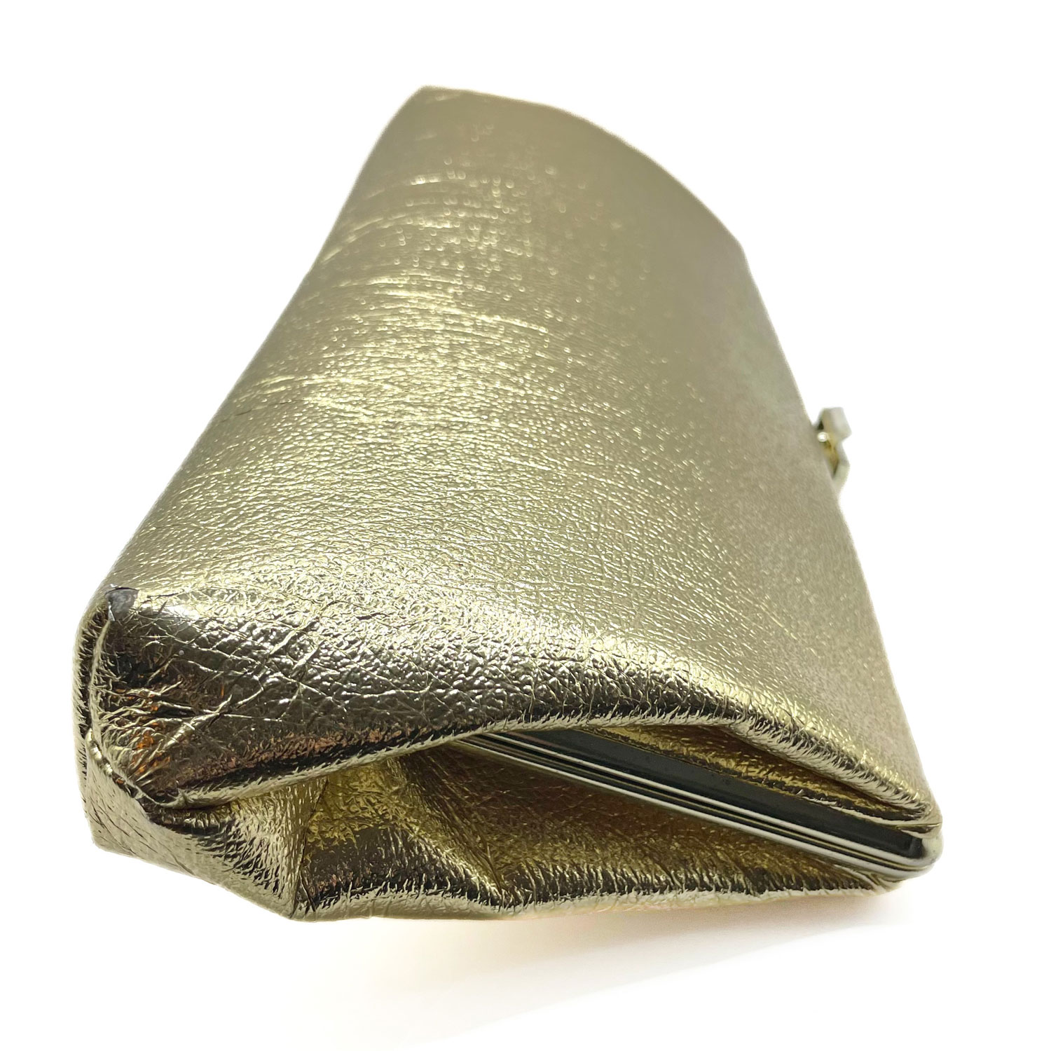 Gold metalic convertable clutch purse