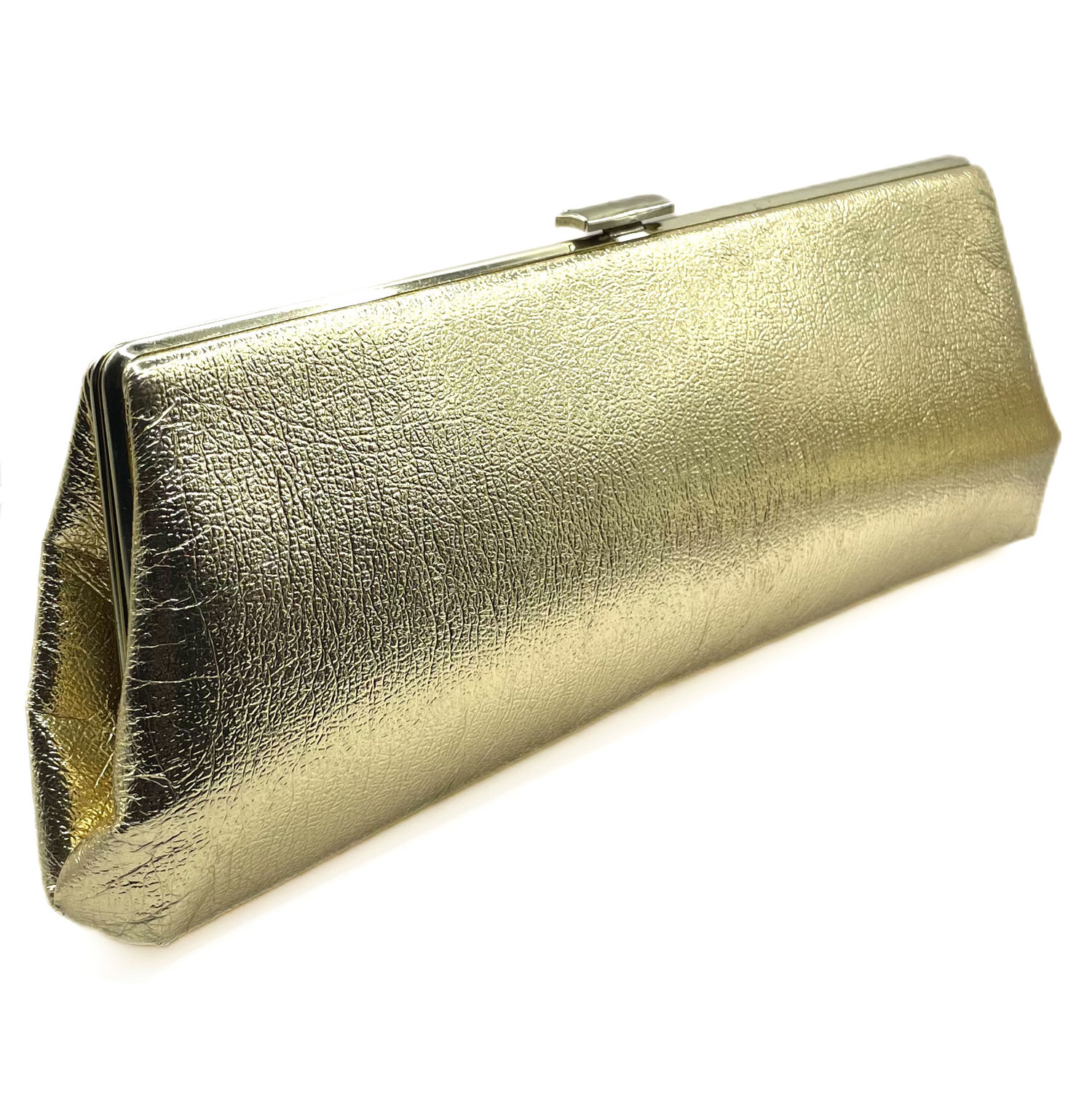 Gold metalic convertable clutch purse