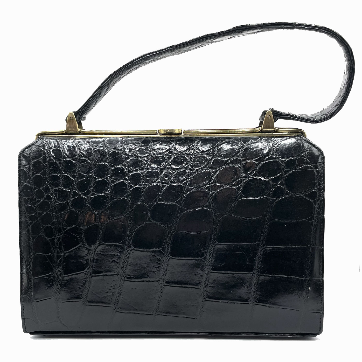 1950s aligator leather purse