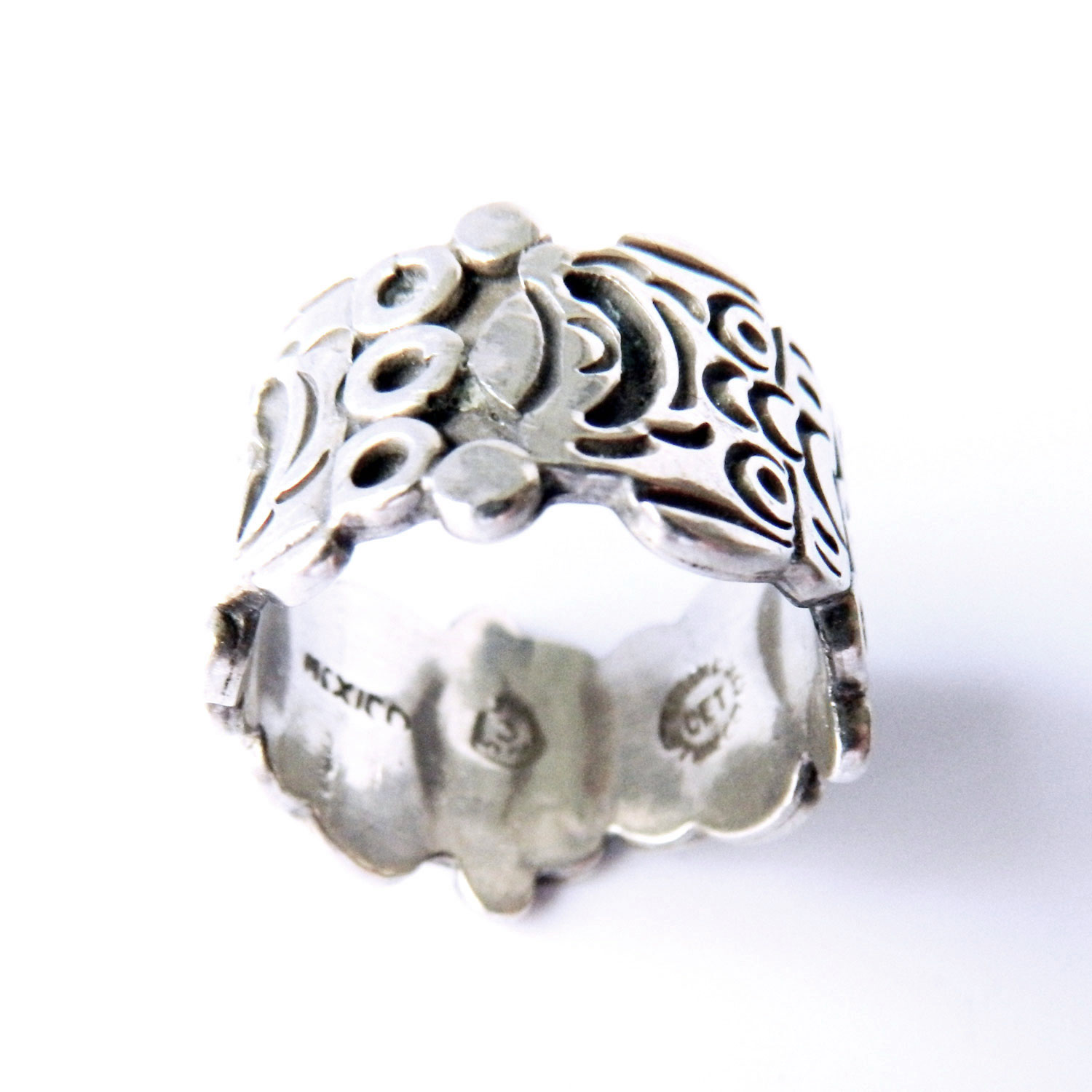 Vintage Mexican silver ring