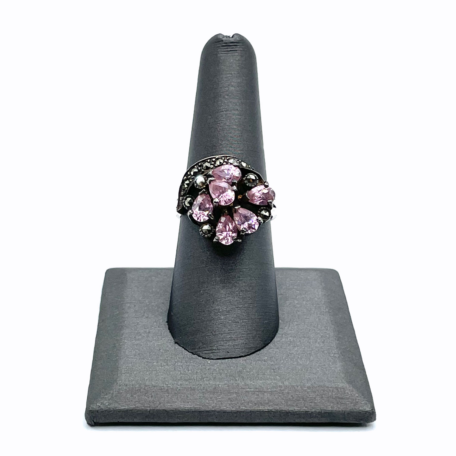 Amethyst cocktail ring