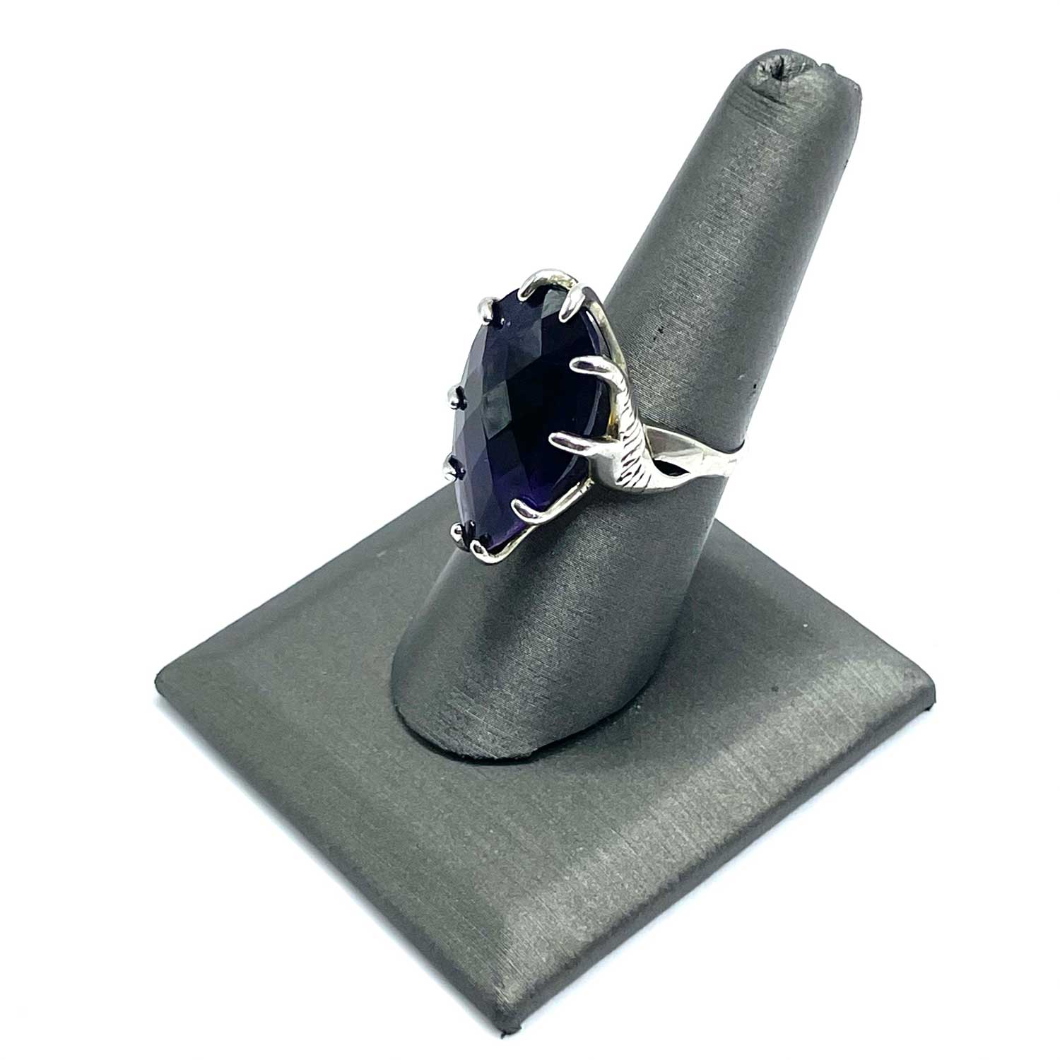 Amethyst cocktail ring