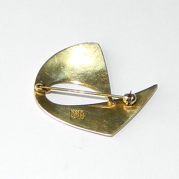 Sterling silver Norwegian brooch