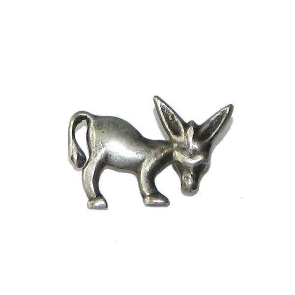 Mexican silver donkey brooch