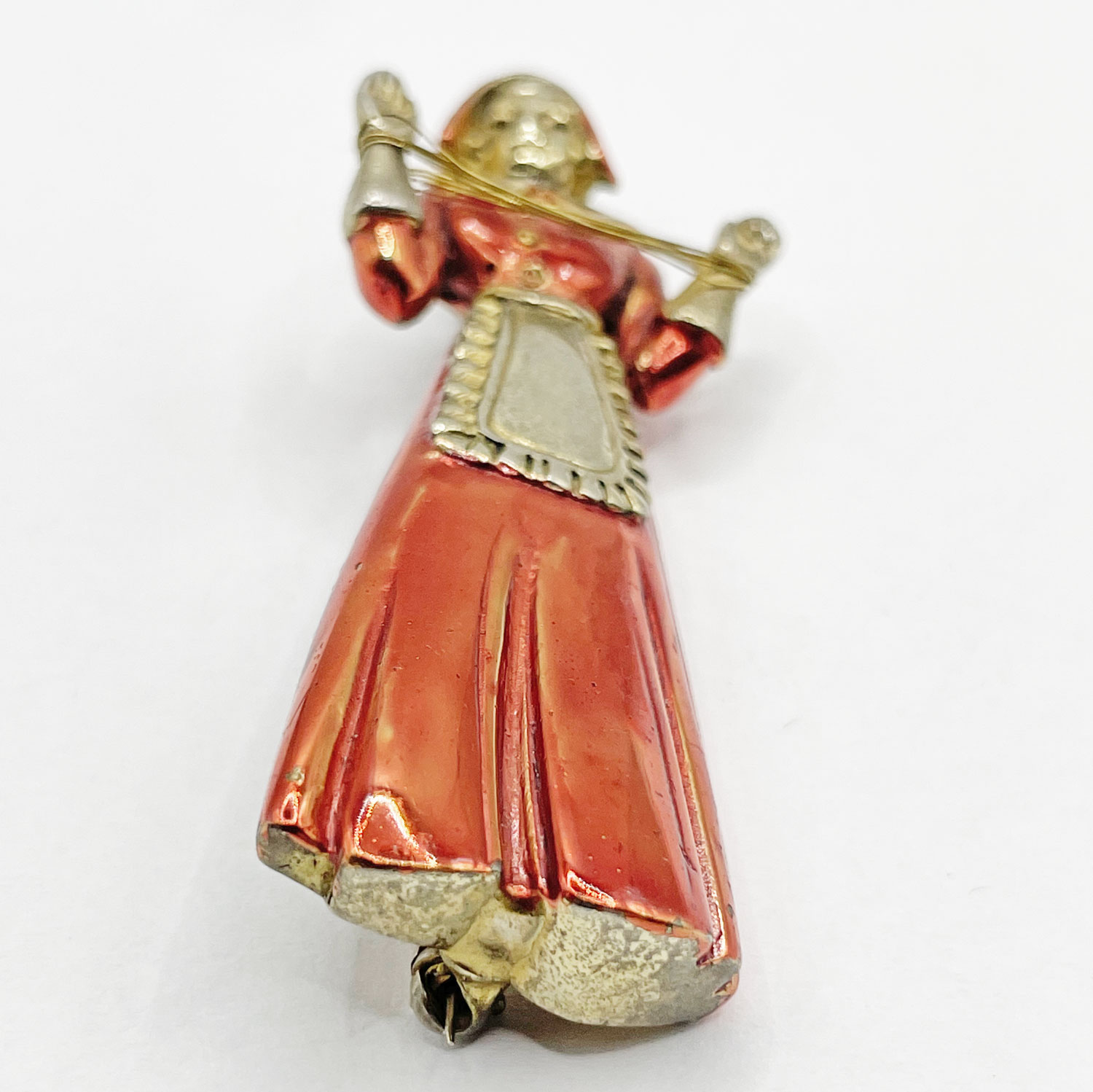 1940s sterling figural brooch