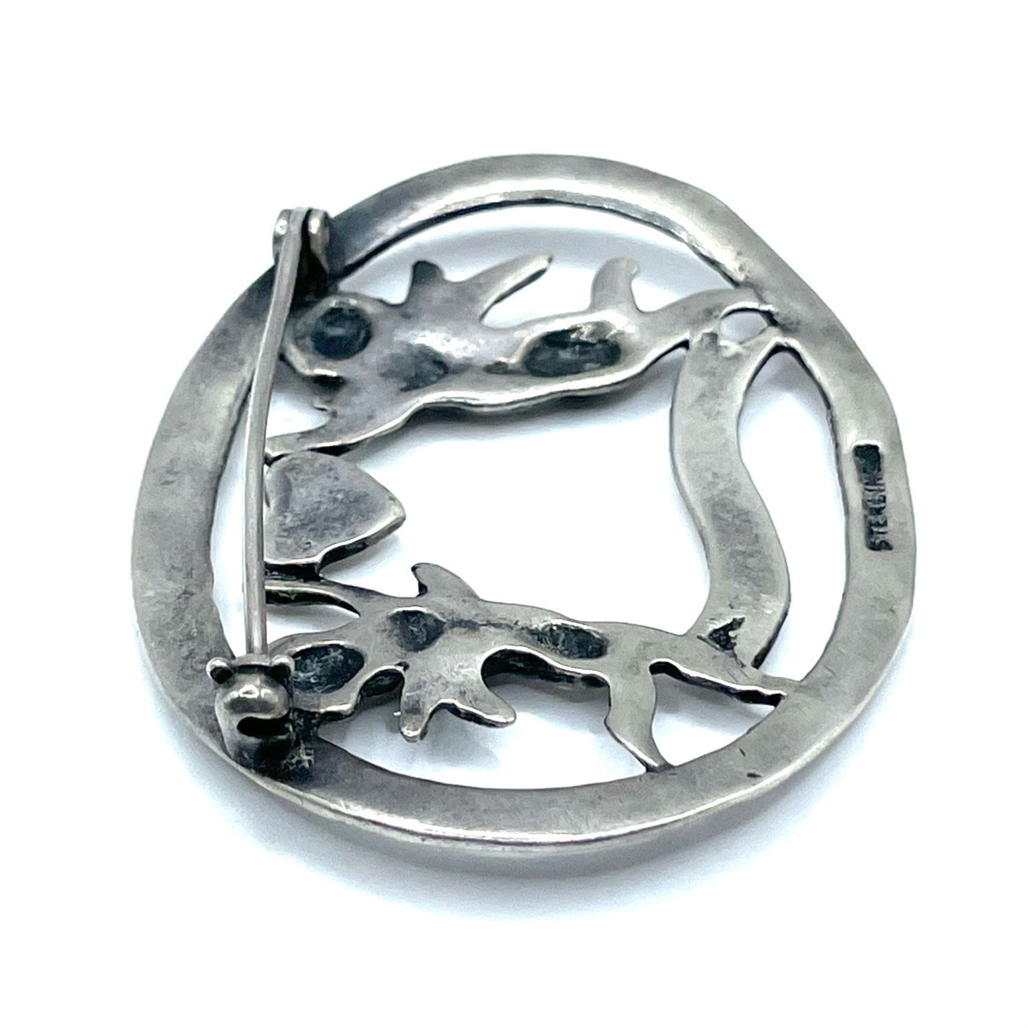 Art Nouveau sterling brooch