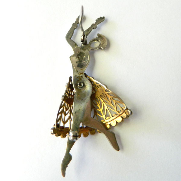 1930's sterling figural brooch